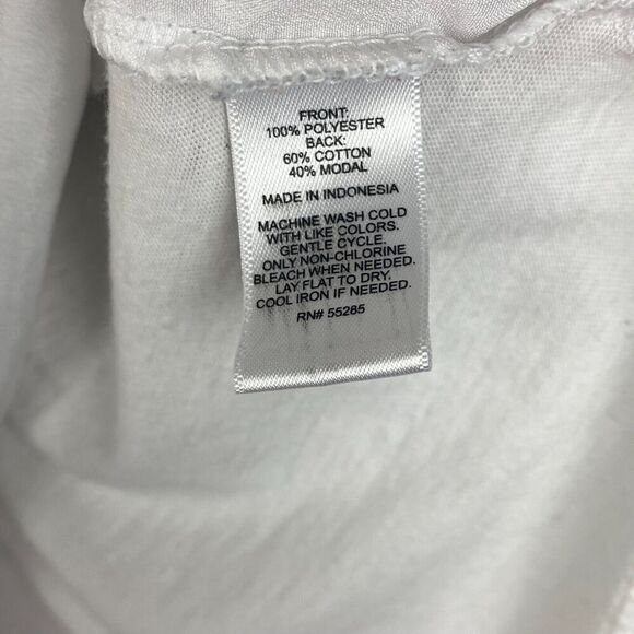 Express Tank Top Womens Medium White Out Of Your League Sleeveless Lightweight - Picture 9 of 9